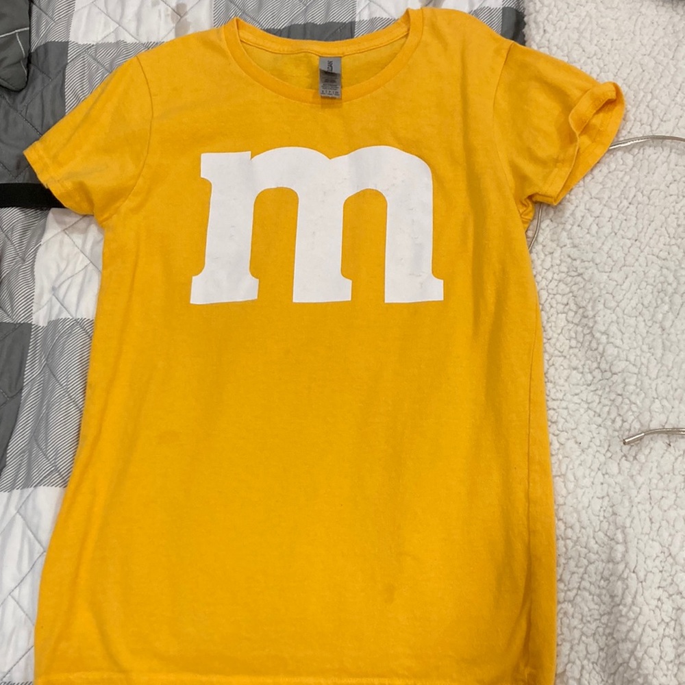 Yellow m&m t-shirt